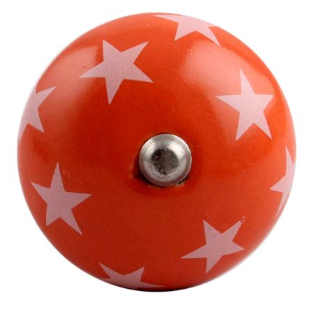 Orange Star Ceramic Wine Stopper